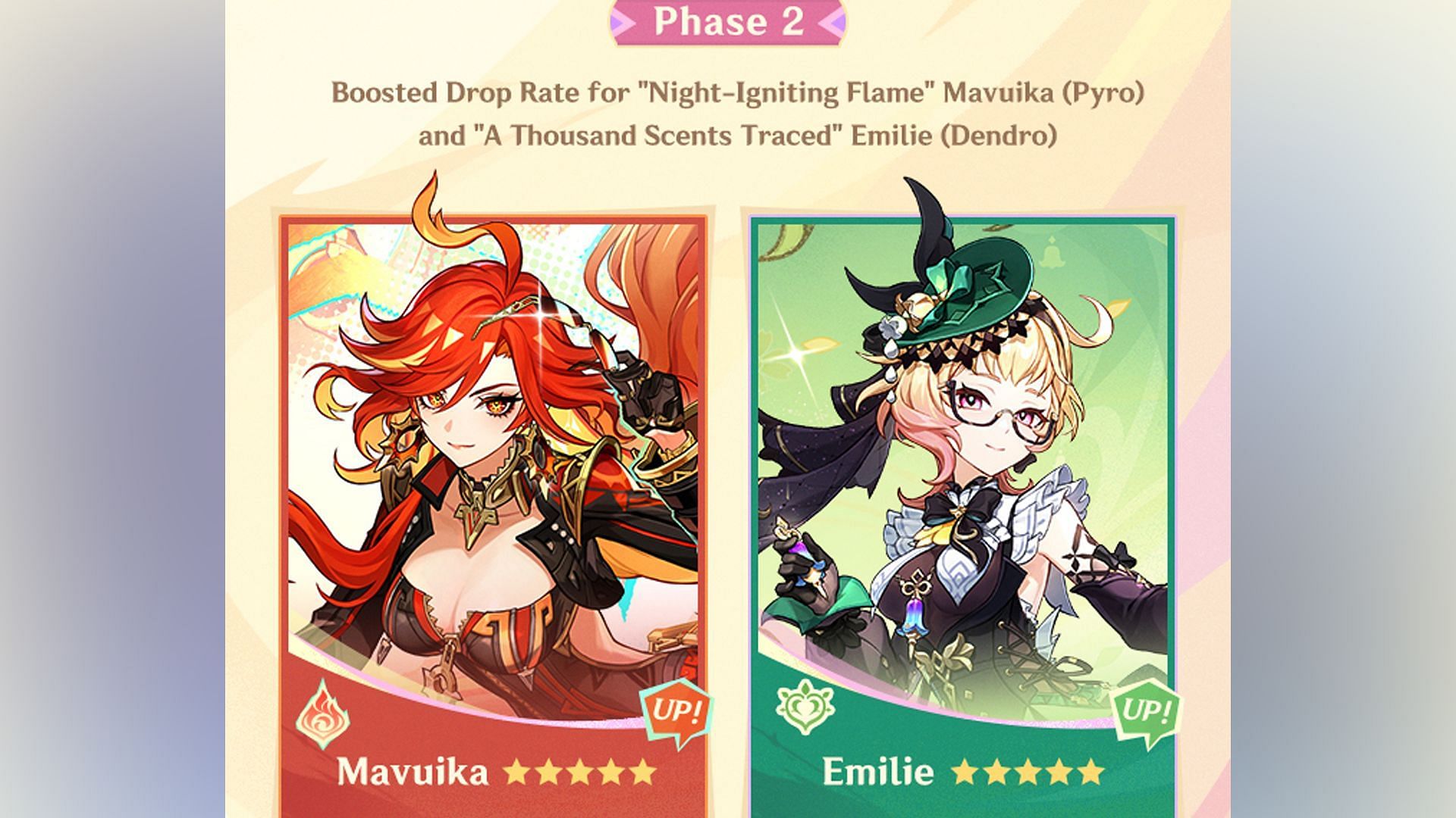 Genshin Impact 5.7 Event Wish banners Phase II (Image via HoYoverse)